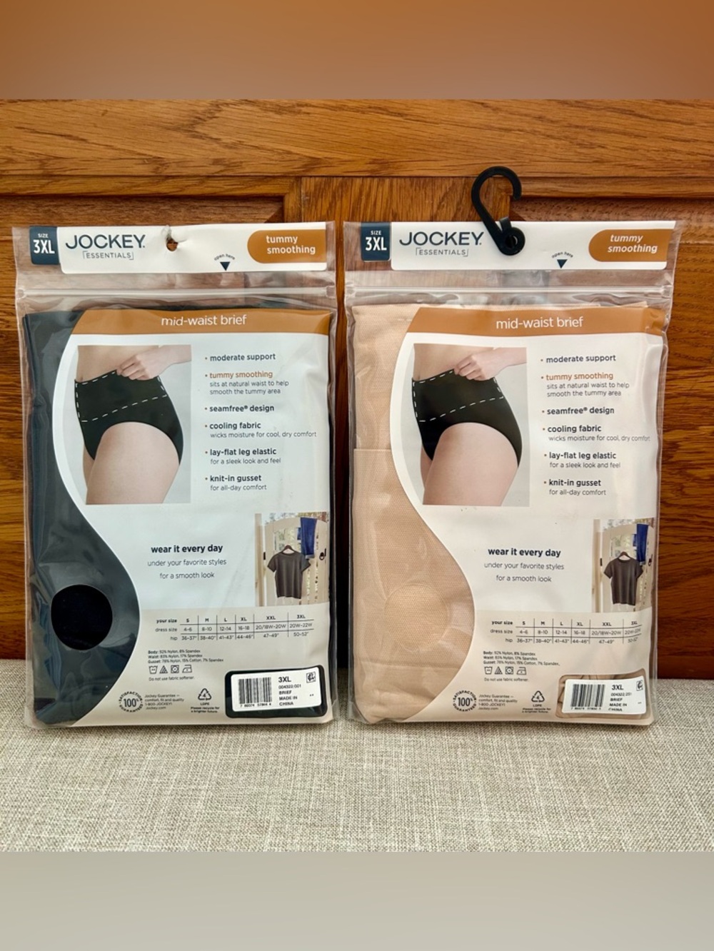 Women's Jockey Essentials Slimming Brief Panties, Seamfree Underwear, 3XL - Picture 4 of 6